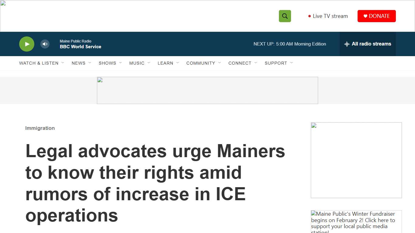 Legal advocates urge Mainers to know their rights amid rumors of increase in ICE operations Maine Public